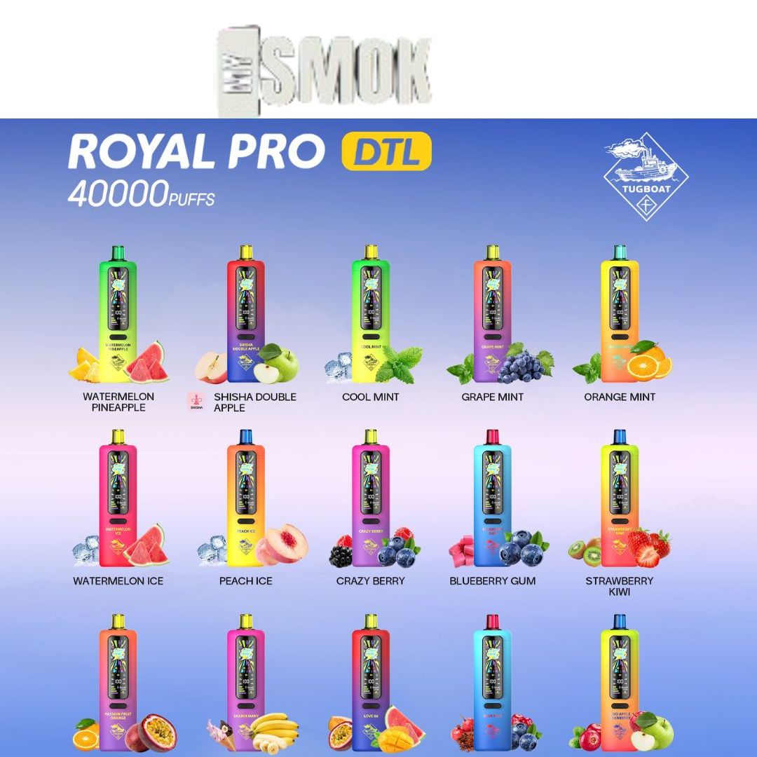 Tugboat Royal Pro Dtl 40000 Puffs Disposable Vape in Dubai UAE
