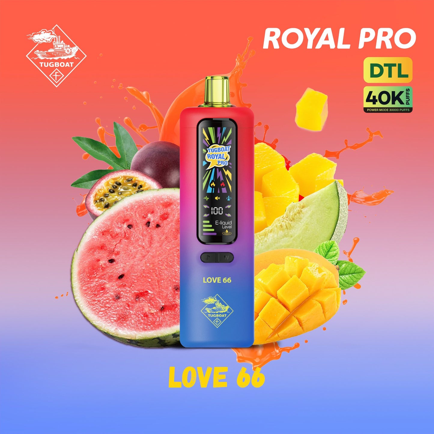Tugboat Royal Pro Dtl 40000 Puffs Disposable Vape in Dubai UAE