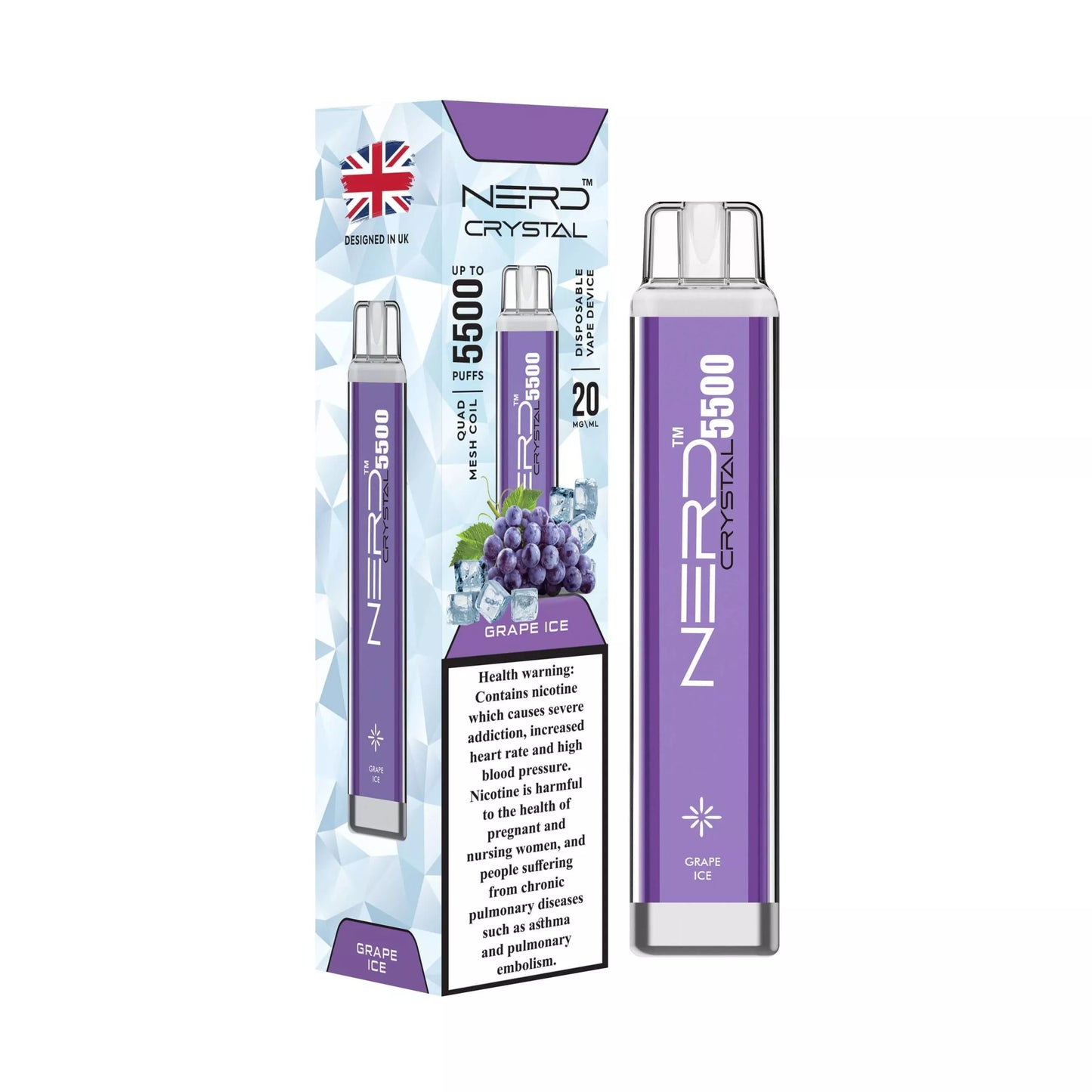 Nerd Crystal 5500 Puffs Disposable