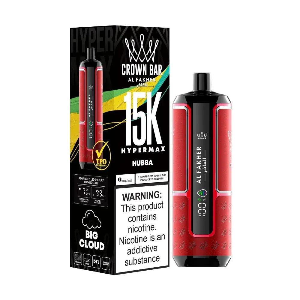 Al Fakher Crown Bar Hypermax 15000 Puffs Disposable in UAE