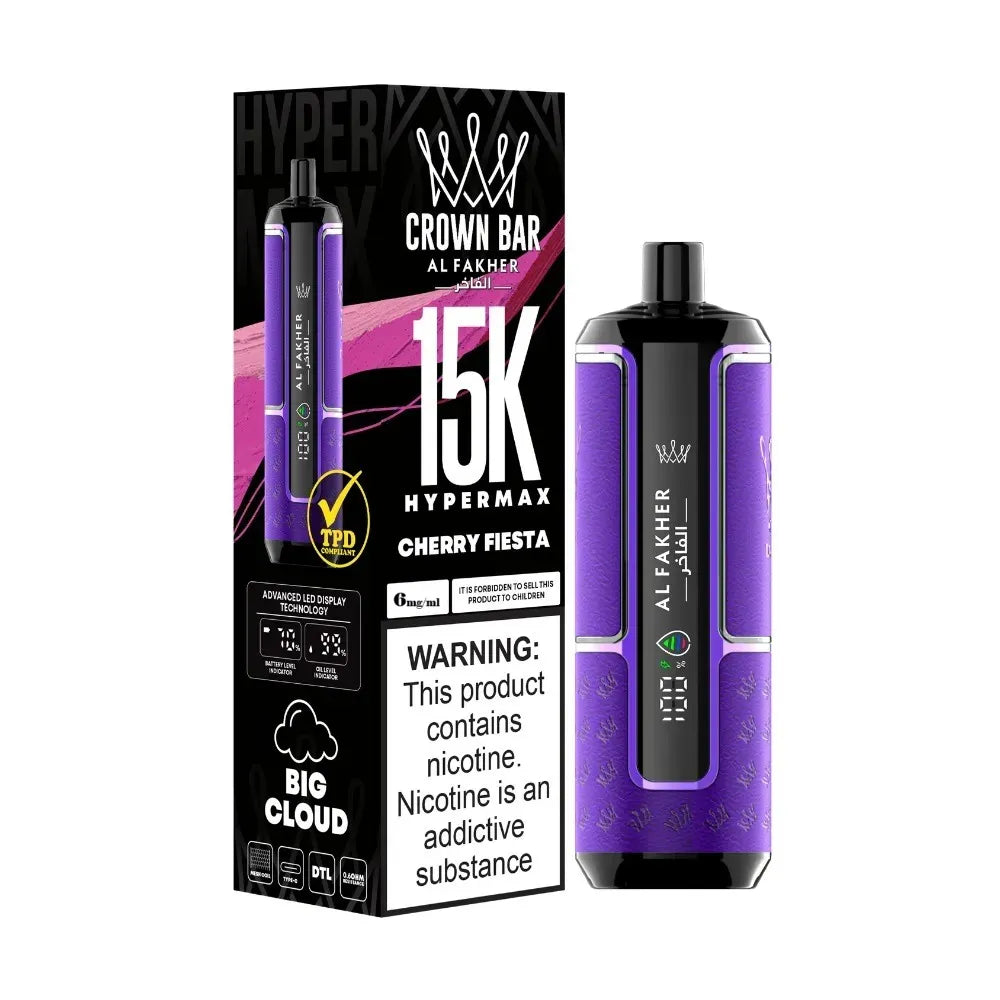 Al Fakher Crown Bar Hypermax 15000 Puffs Disposable in UAE