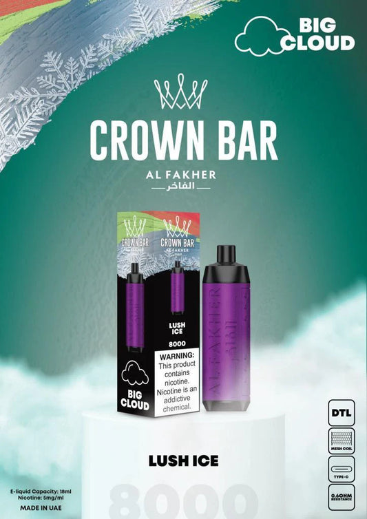 AL FAKHER CROWN BAR 8000 Puffs